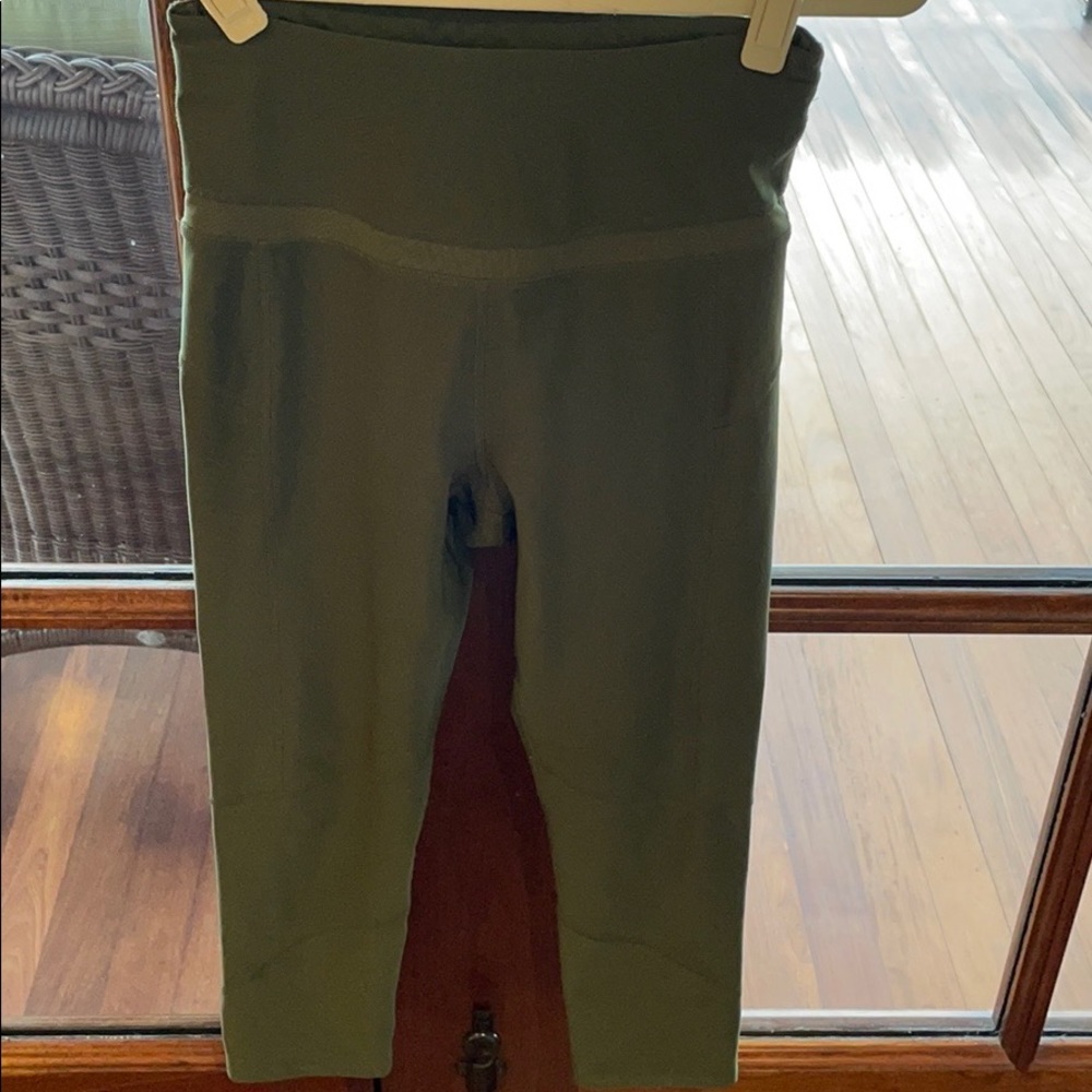 Olive green leggings